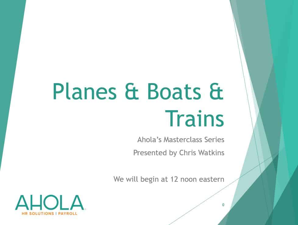 Planes, Boats and Trains: The Importance of Attending to Details