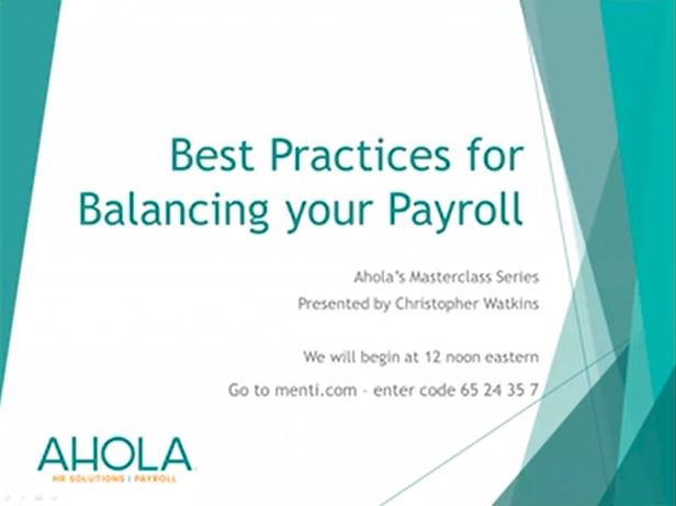 Best Practices for Balancing your Payroll